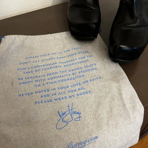 JOHN FLUEVOG Prepare 2.0 Tinder Leather Platform Boots 10 Discontinued Style - Picture 3 of 3